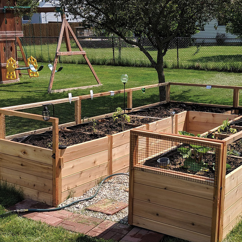 Outdoor Living Today 8 ft x 12 ft Cedar Garden in A Box Kit